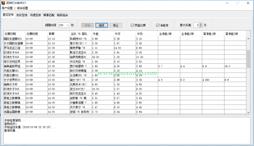 足球赔率水位监测软件V1